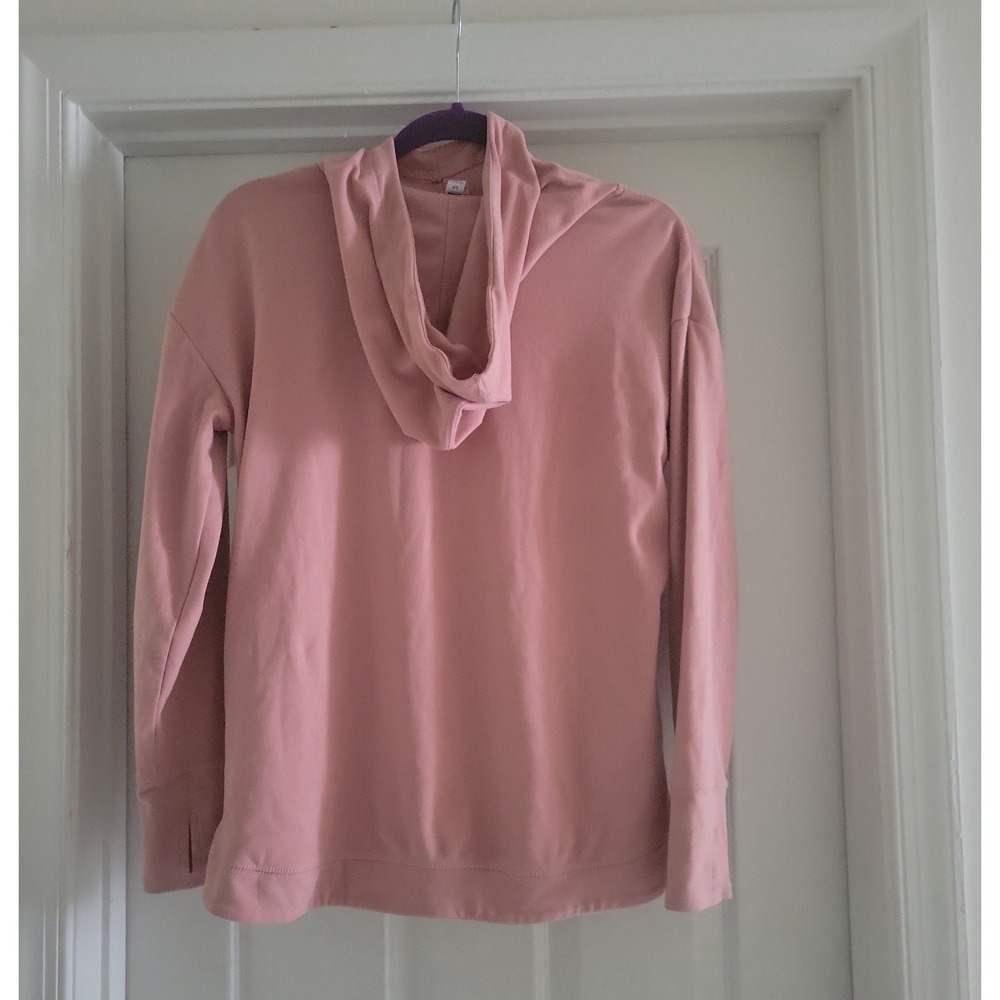 RBX Live Life Active Women Dusty Rose Pink Pullover Hoodie Thumbholes Small - Picture 2 of 7